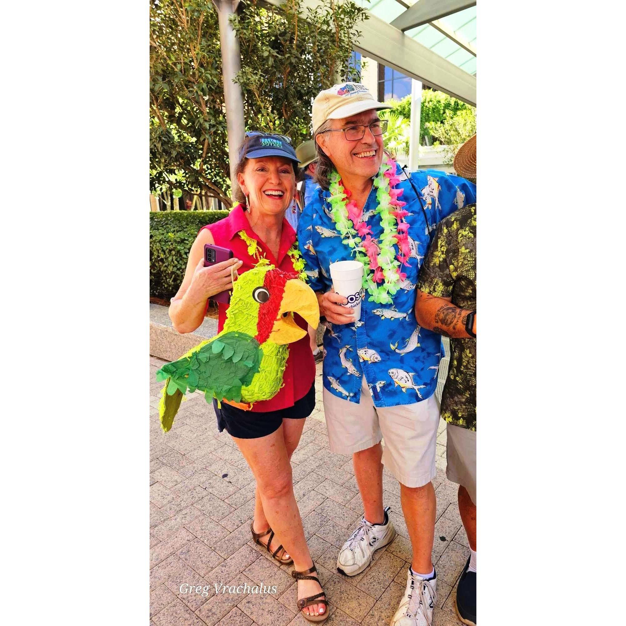 Honoring Jimmy Buffett at the 2nd Line Parade, 9-10-23UJ