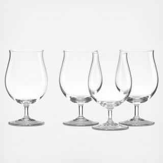 Tuscany Classics Stemmed Pilsner Glass, Set of 4