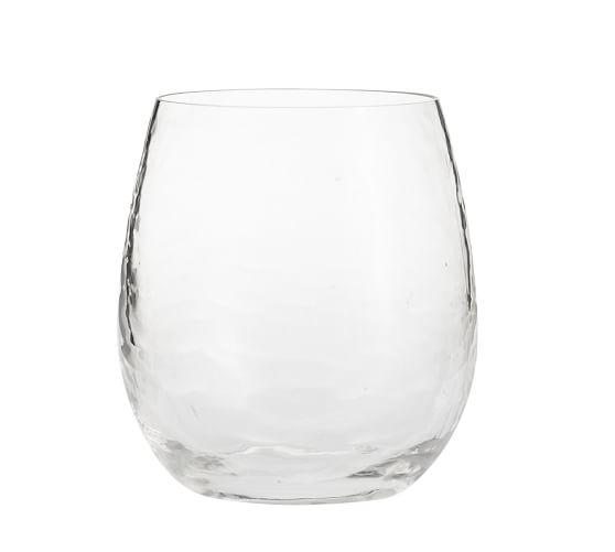 PB Classic Acrylic Stemless Wine Glasses, Set of 6
