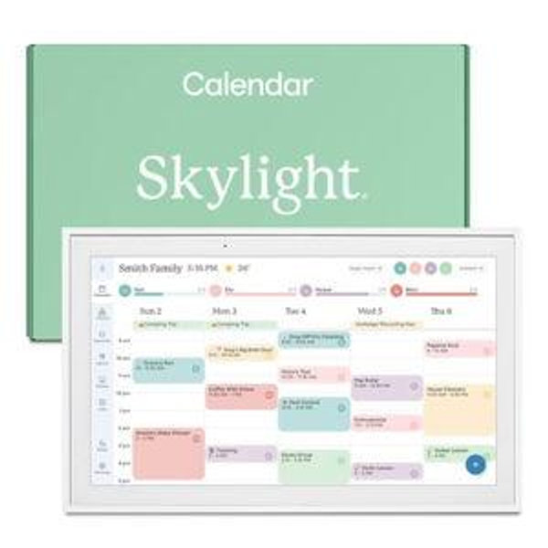 Skylight - Calendar: 15 Inch Touchscreen Smart Calendar and Chore Chart - Silver
