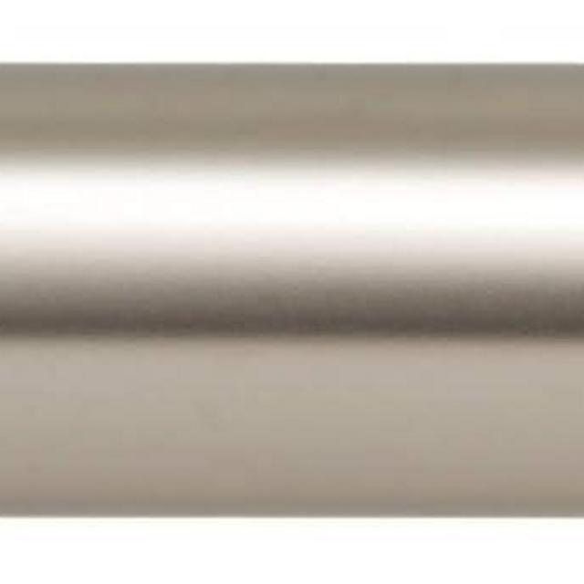 Ivilon Drapery Window Curtain Rod - End Cap Style Design 1 Inch Pole. 28 to 48 Inch Color Satin Nickel
