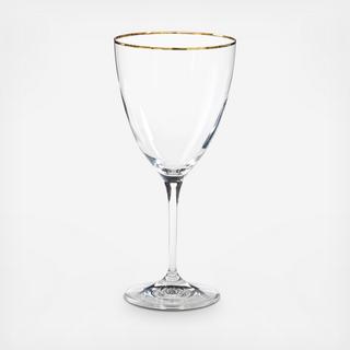 Sensa Gold-Rimmed Water Glass, Set of 4