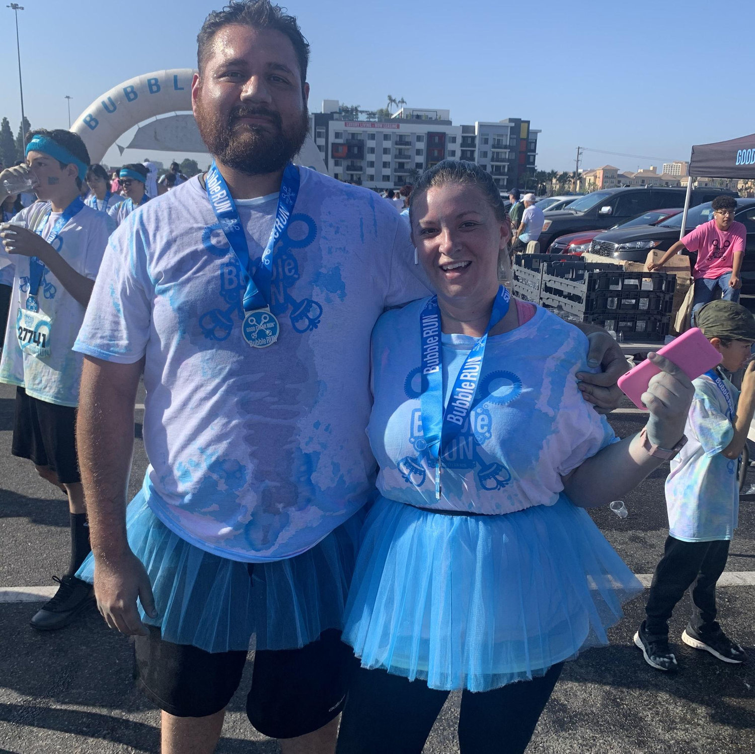 In 2019 we celebrated our love by competing against each other in a 5k. P.S. Luis only won because he cheated.