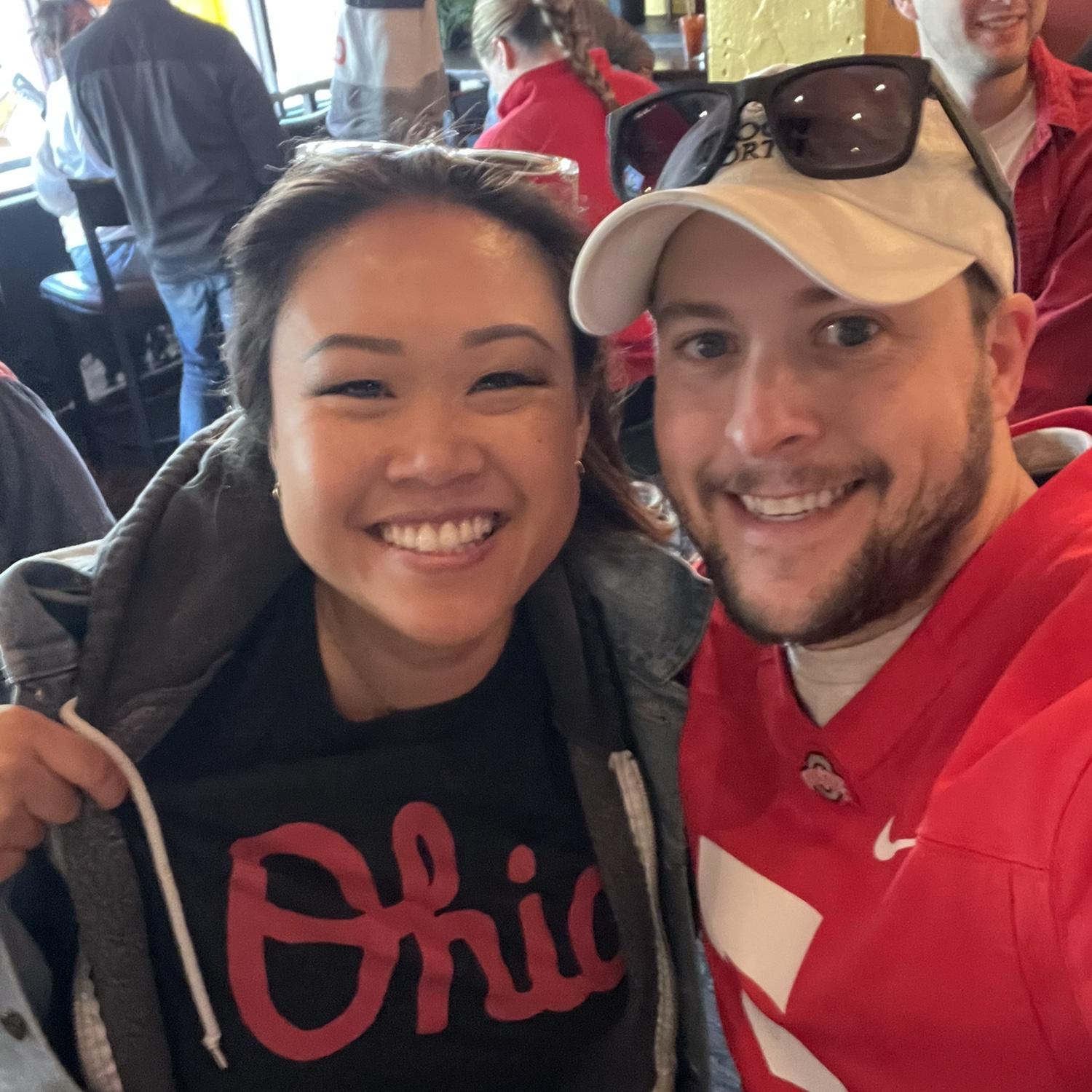 Repping the Buckeyes in SF at The Ohio State backer bar - Teeth SF