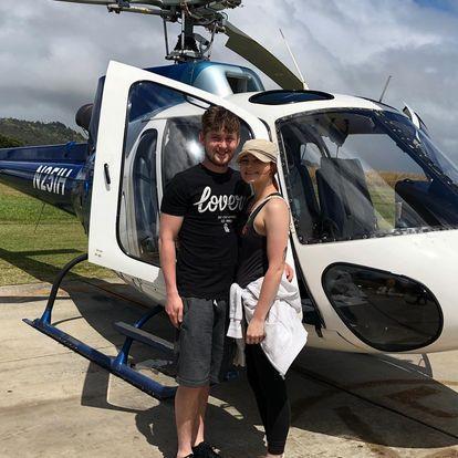 Our first helicopter ride!