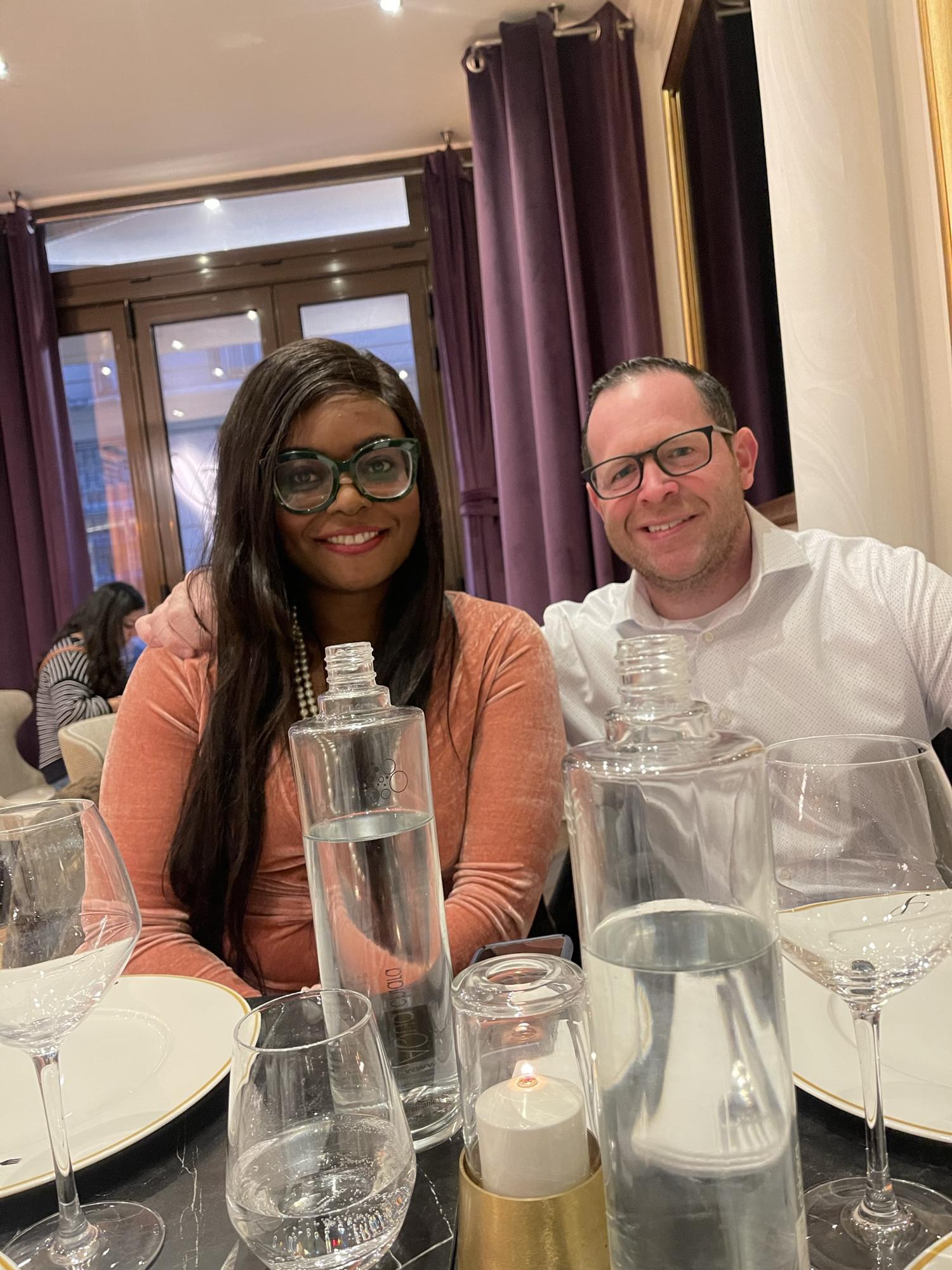 Engagement dinner in Paris