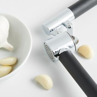 Black Soft-Touch Garlic Press