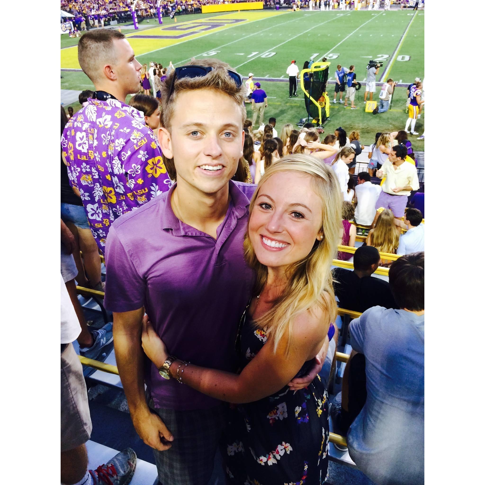 LSU football game in Baton Rouge- Sept. 2014