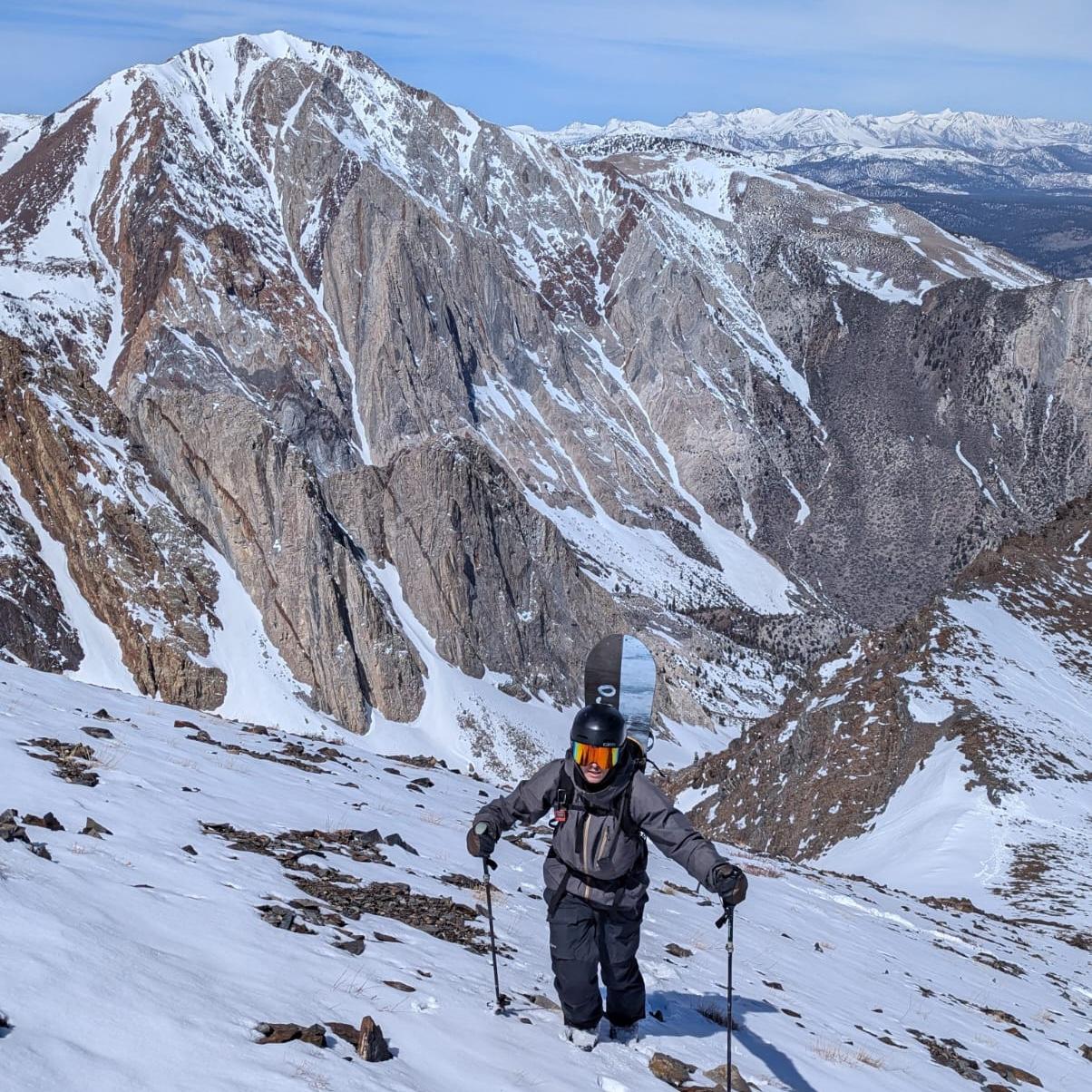 Trent hiking up Mini Morrison: 11,155’