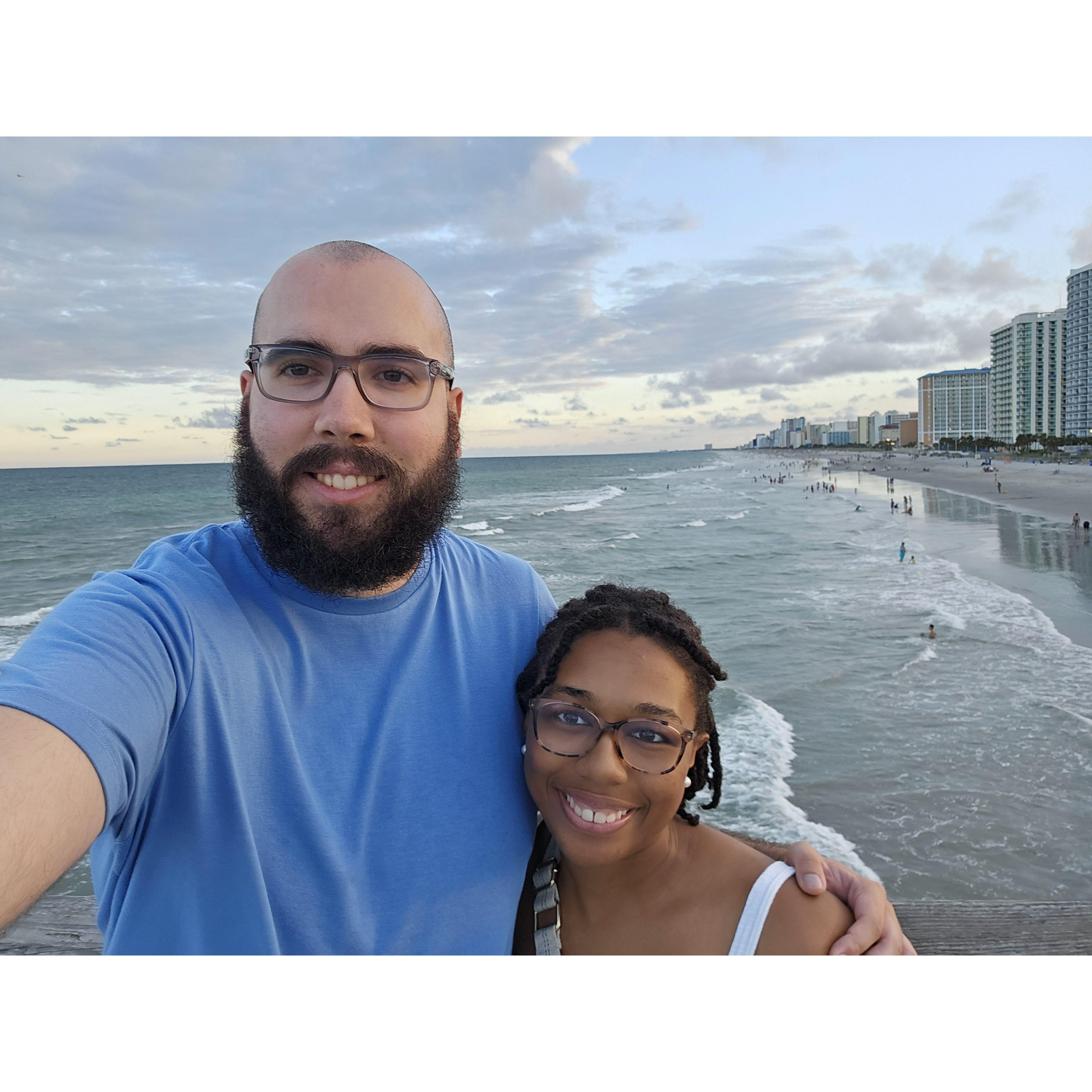 A trip to Myrtle Beach was our first weekend getaway.