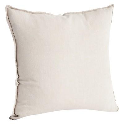 Oblong Traditional Tweed Decorative Throw Pillow Natural Brown - Threshold™