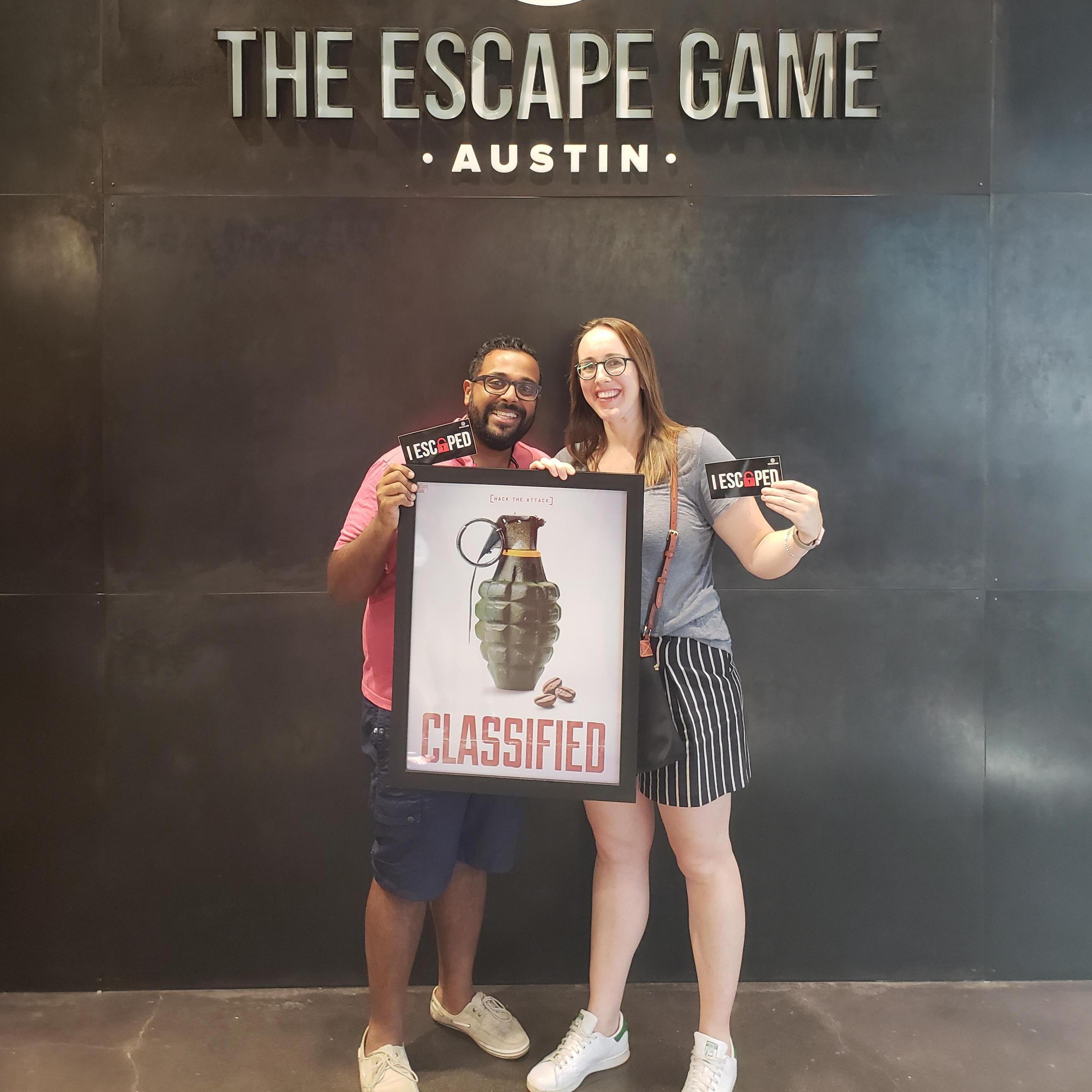 Escape room date in Austin!