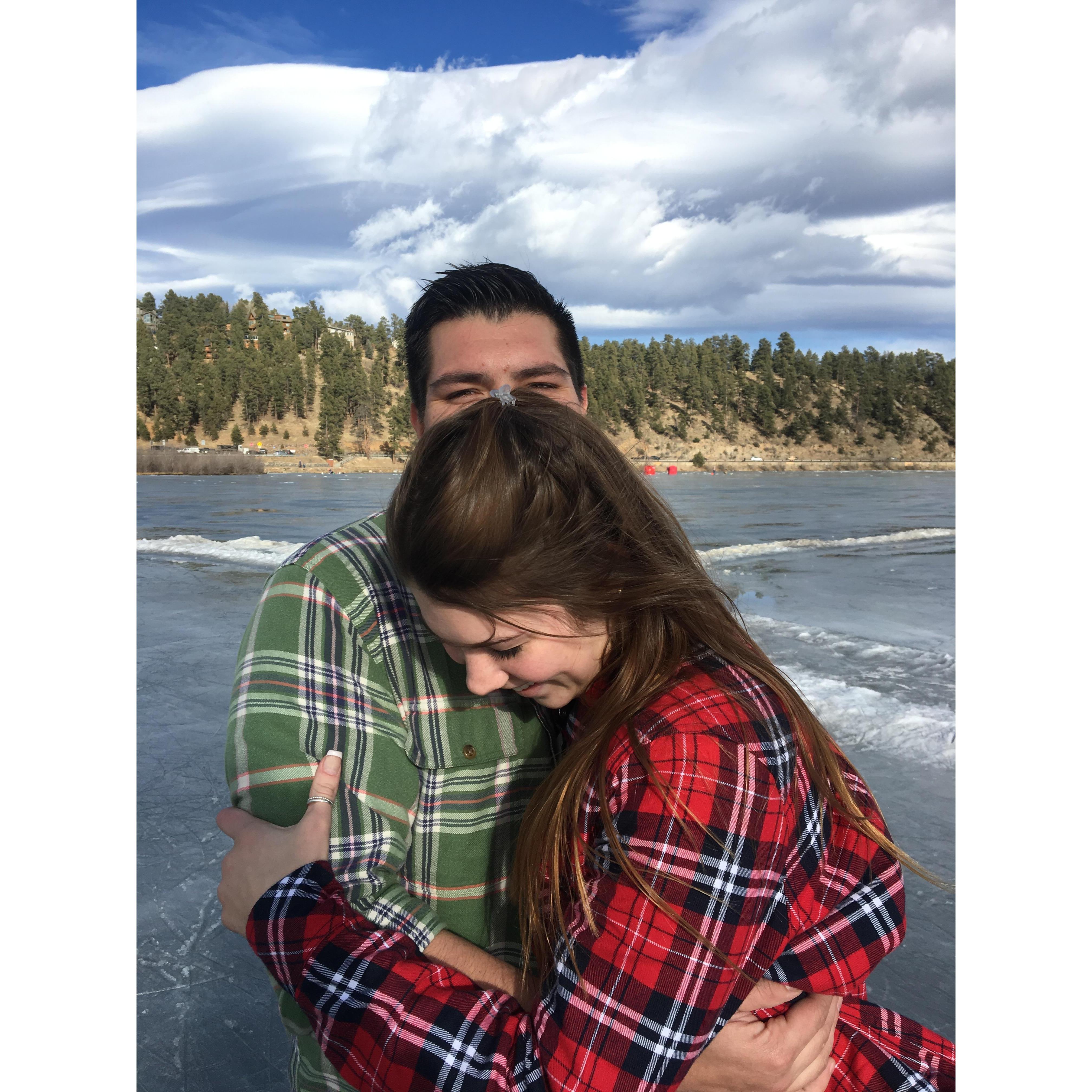 Christian's first trip to CO to visit Emily