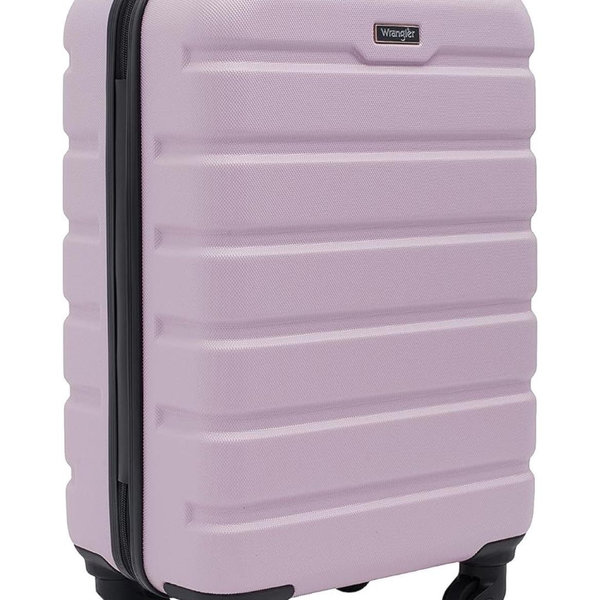 Wrangler Hardside Spinner Carry-On Luggage, Lilac, 22-Inch