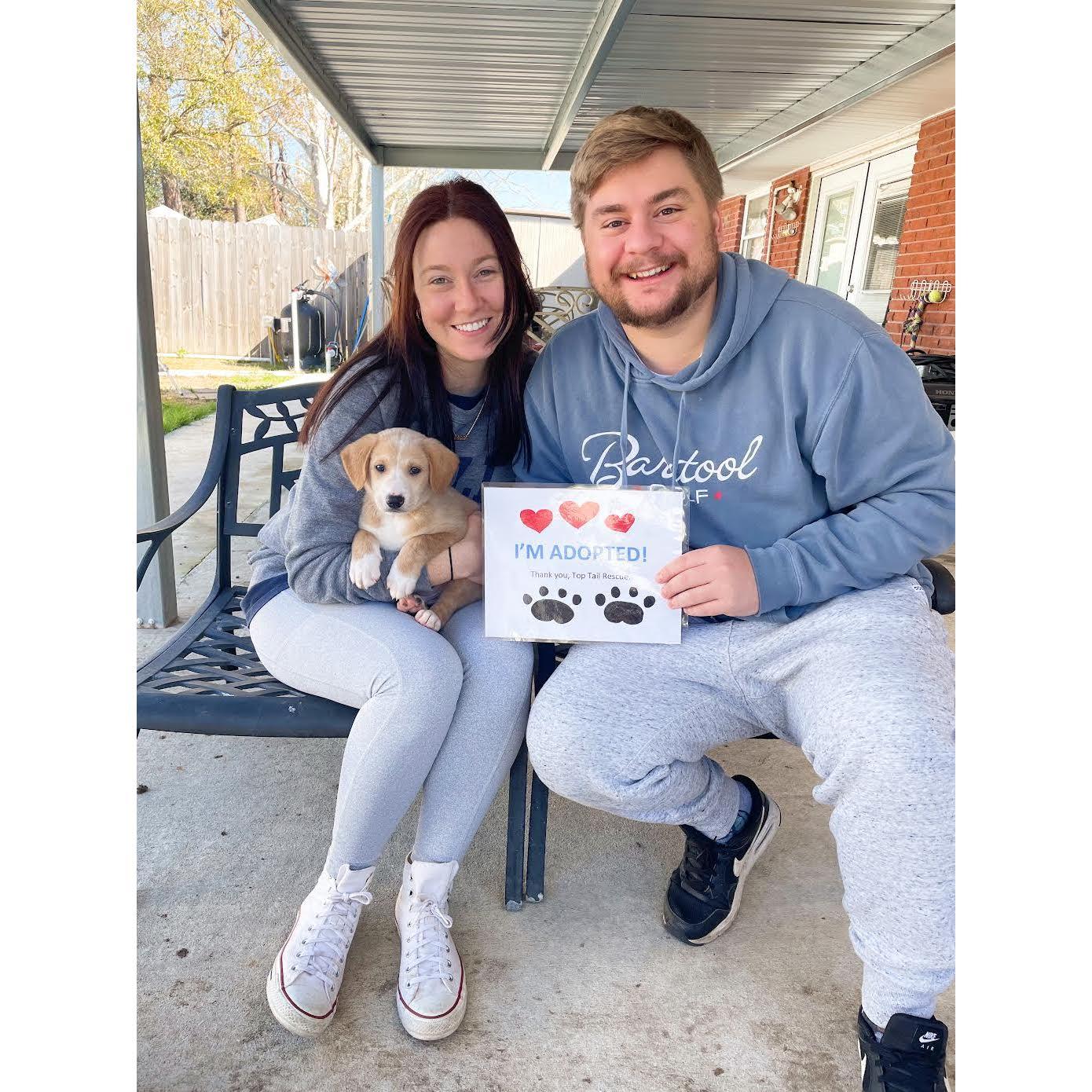 February 1, 2022 - The day we adopted Chester!