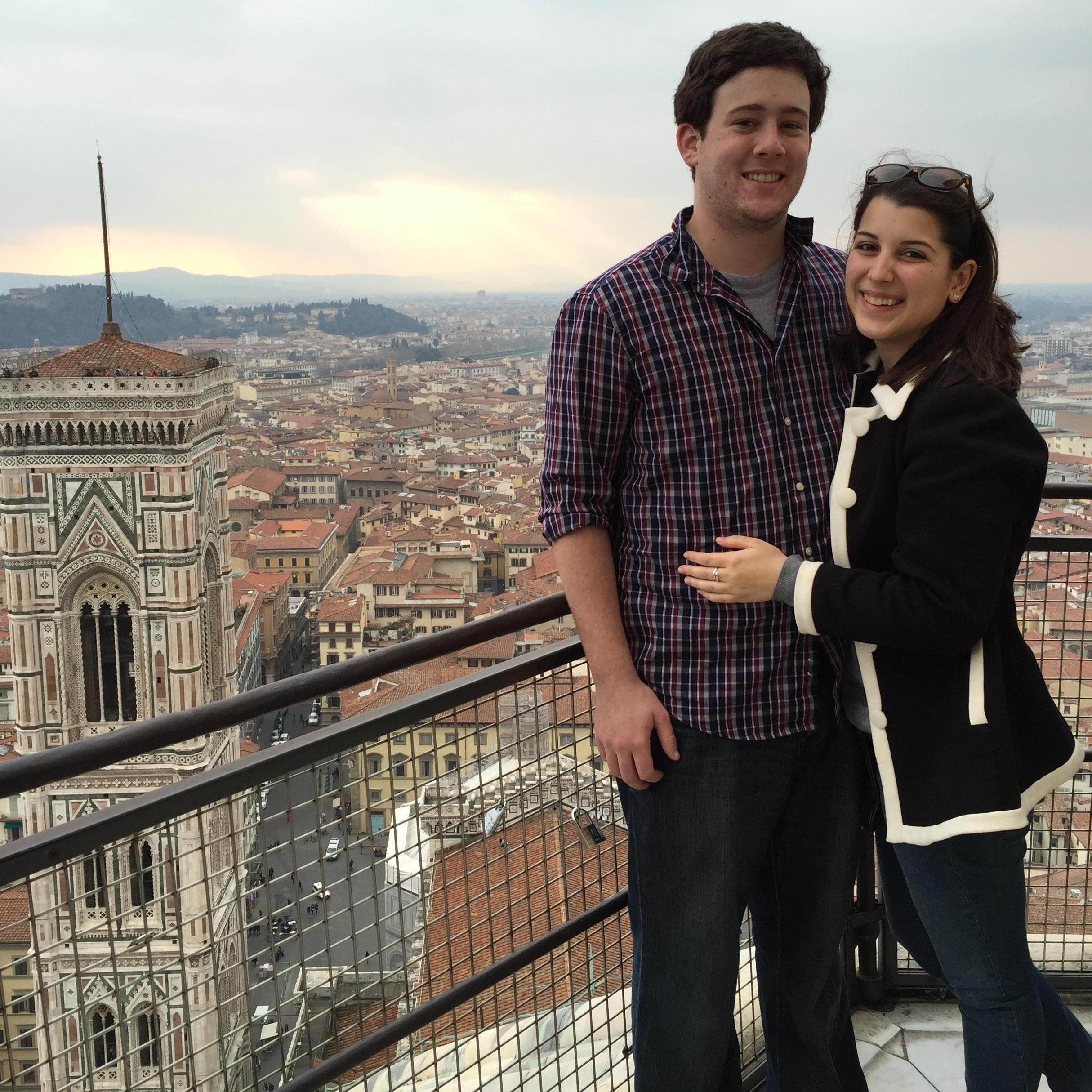 At the top of the Duomo in Florence, Italy 2015