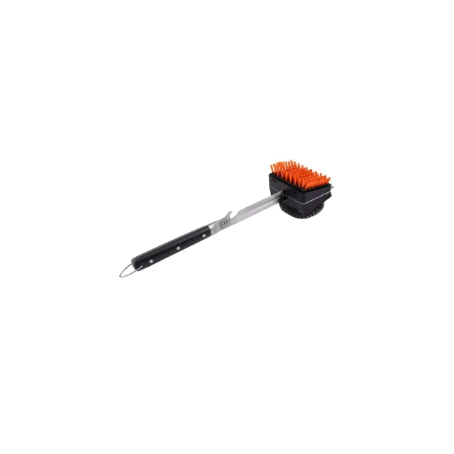 Oklahoma Joe's Blacksmith Grill Brush with Scraper 3.75 in. H X 4.75 in. L X 3.75 in. W