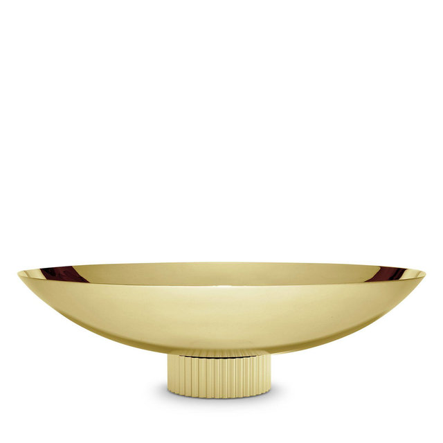 ANNA new york Striations Fruit Bowl, Gold Tone