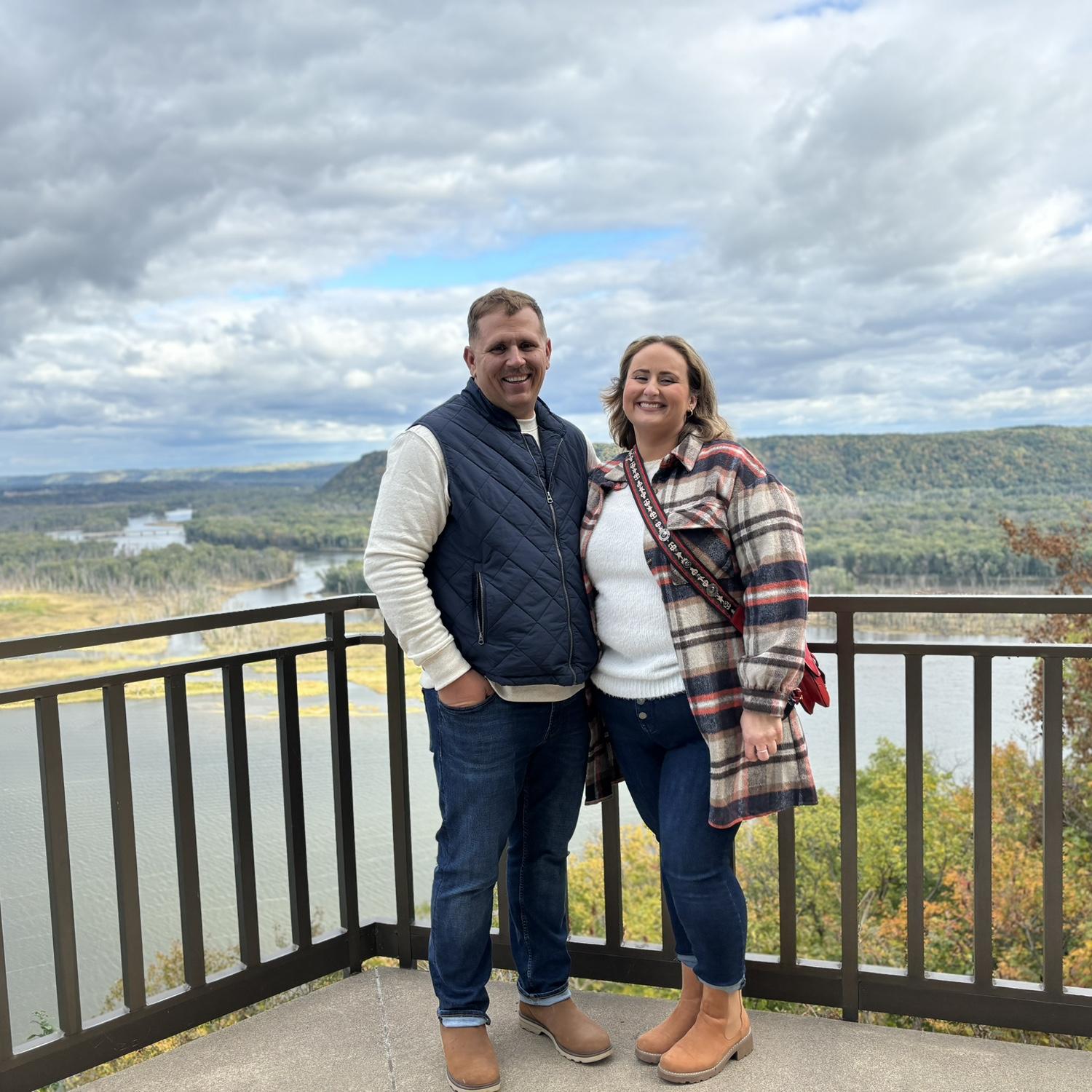 Filling fall roadtrip, 2023, minutes before Zach’s proposal.