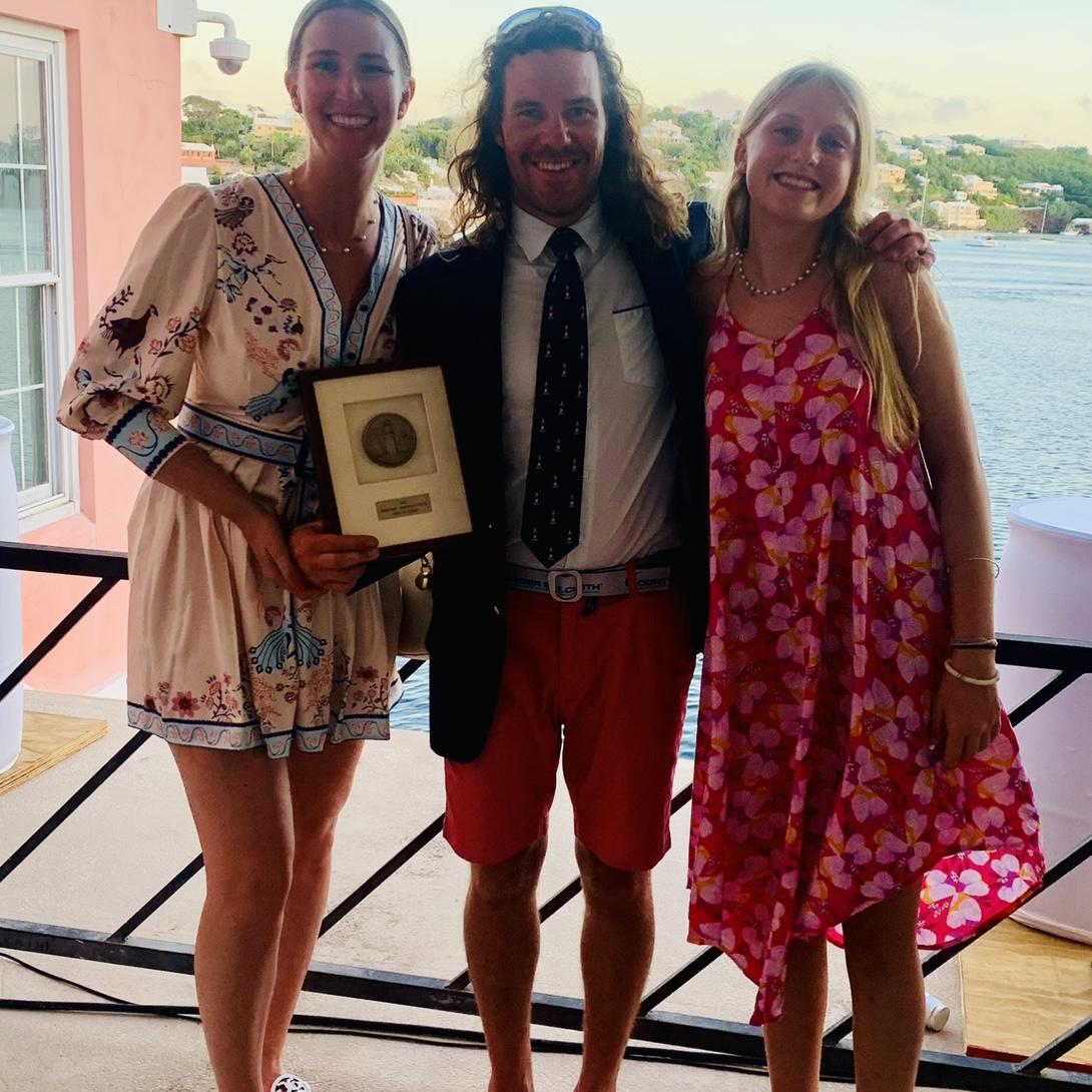 Celebrating Gentian crew and their win at the Newport to Bermuda Race 2024.