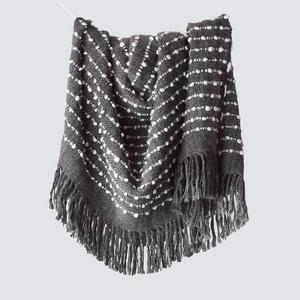 Textured Throw Blanket - Black & White | 100% Alpaca   – The Citizenry