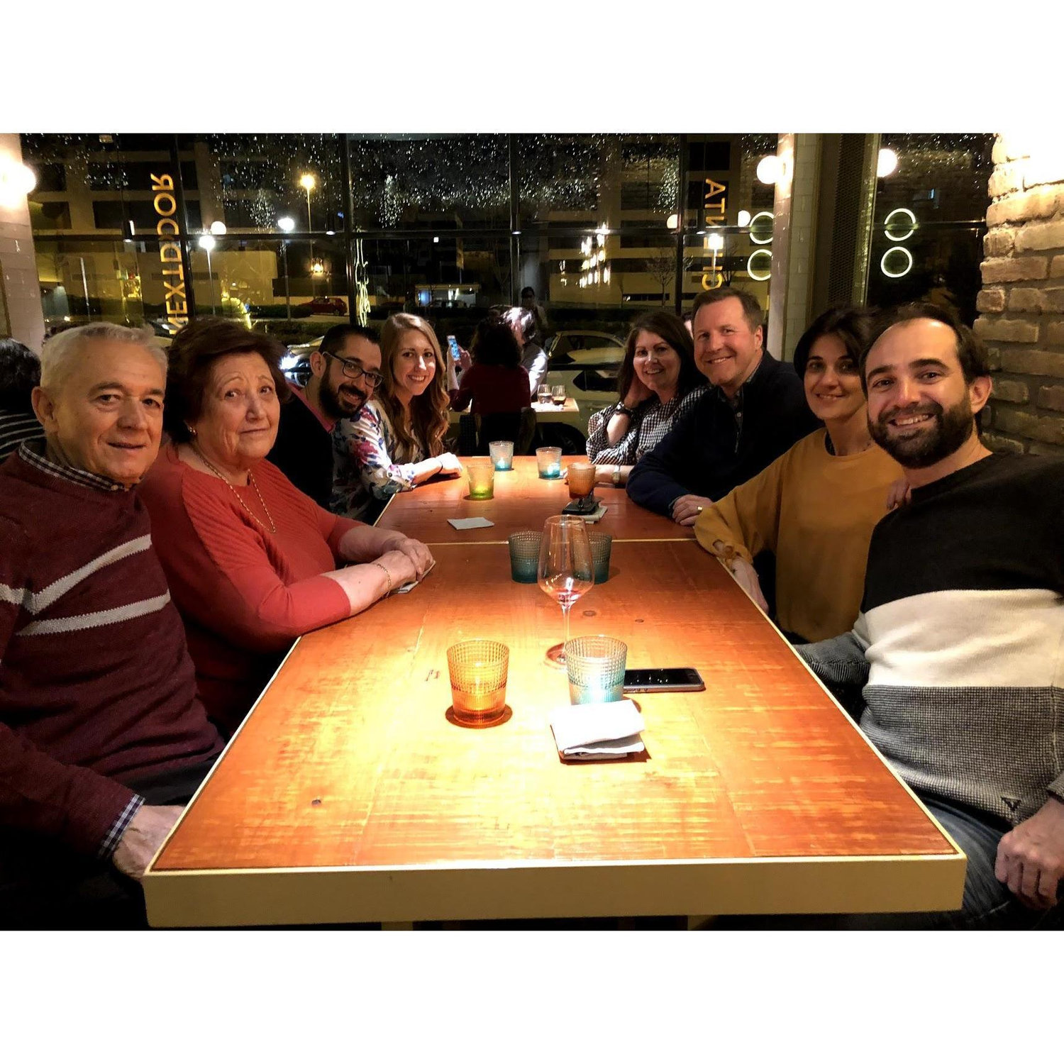 Both families meeting in Madrid!