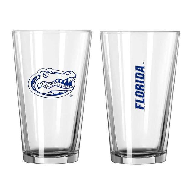 Logo Brands NCAA 16 oz Pint Glass - Durable Glass With Bold Team Color– Chip-Resistant Rim Drinkware For Fans, Tailgates, Home Bars & Everyday Use