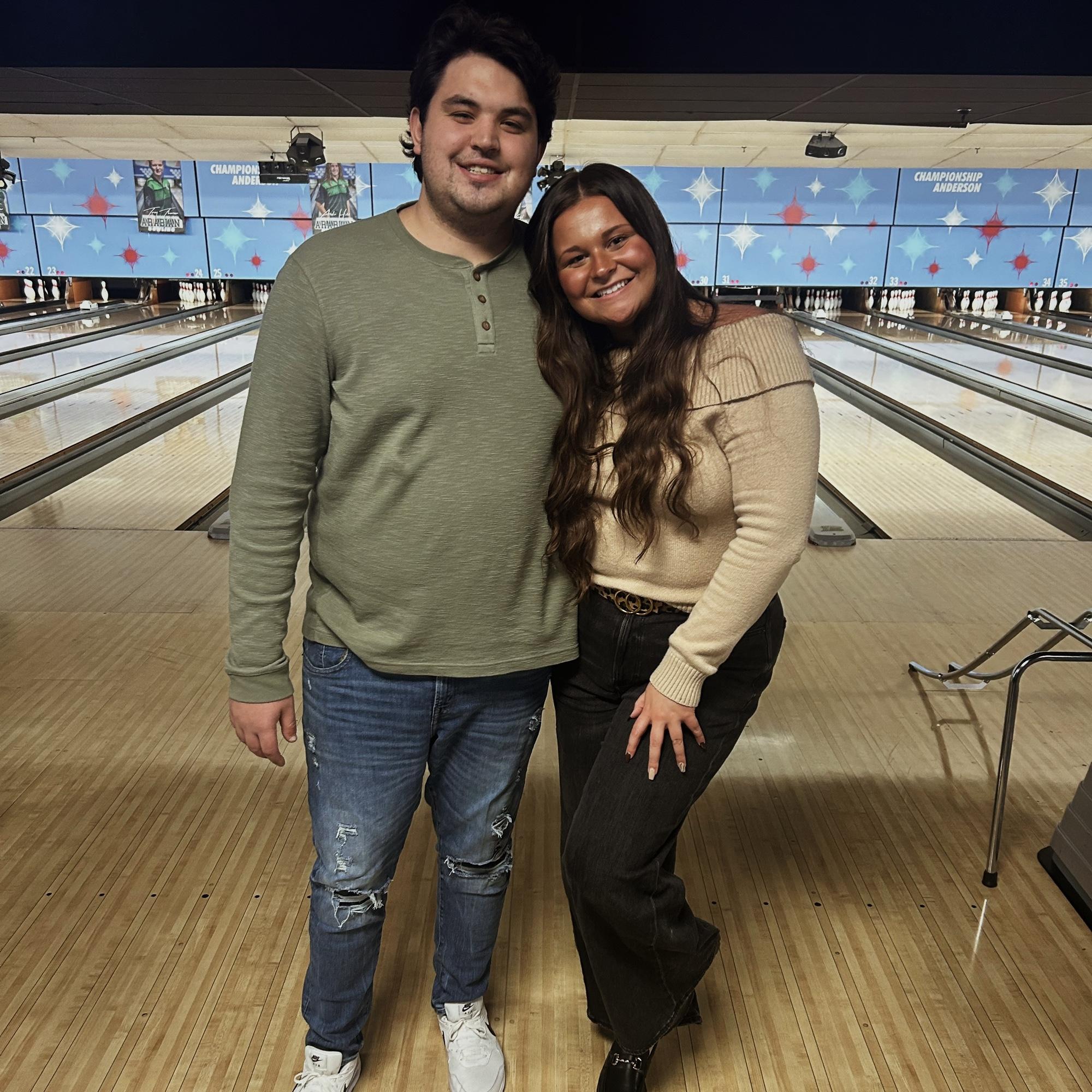 Thanksgiving at the bowling alley in 2024.