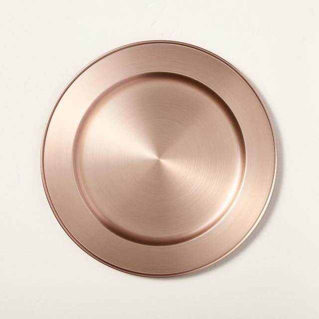Metal Plate Charger Brassy Copper - Hearth & Hand™ with Magnolia