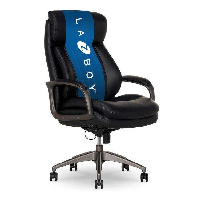 La-Z-Boy Nova Executive Office Chair Black: Air Lumbar, Adjustable, Swivel, Ergonomic Design