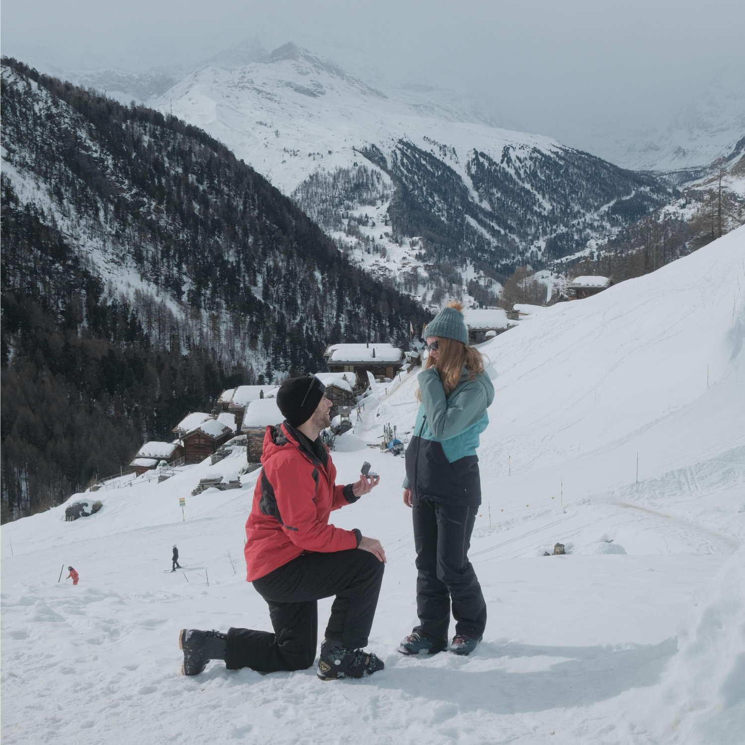 Jon proposed to Juliet on January 22, 2025 in Zermatt, Switzerland!