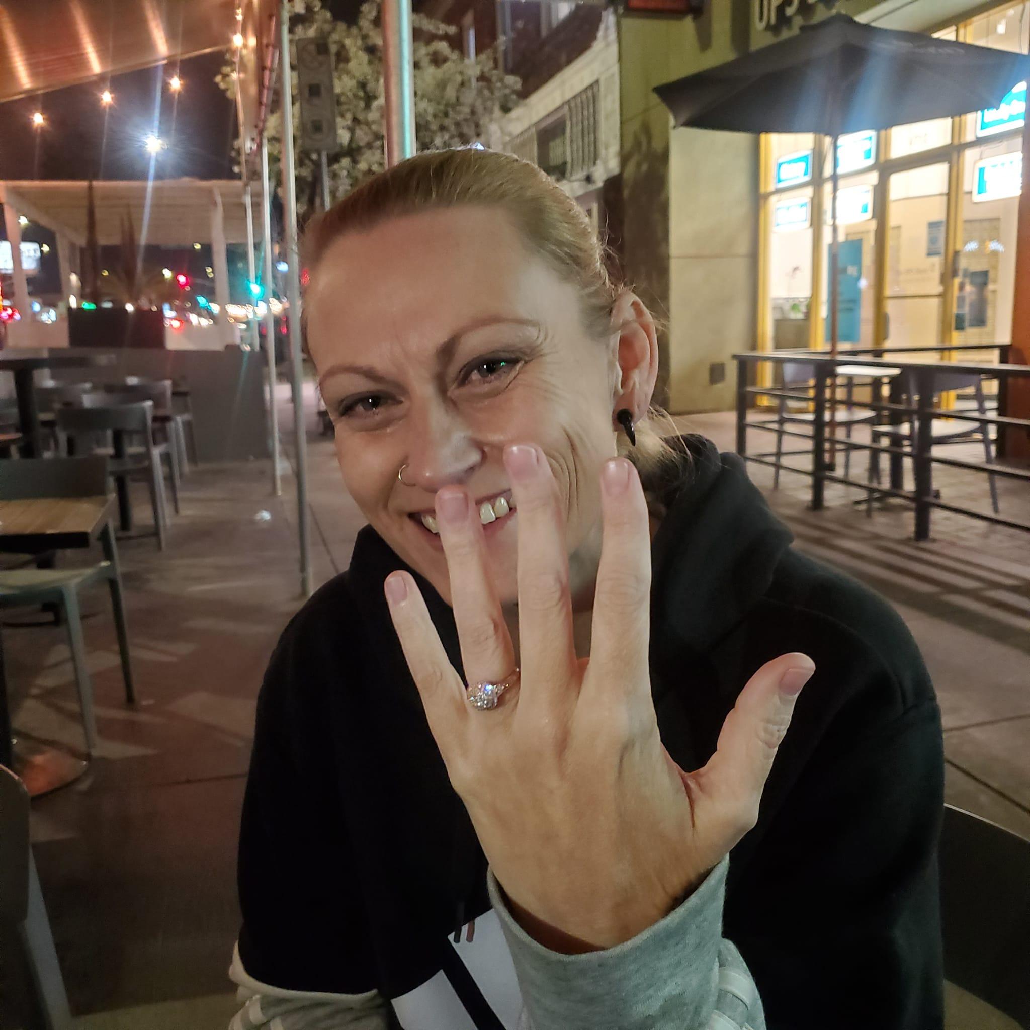 She said, "yes!"