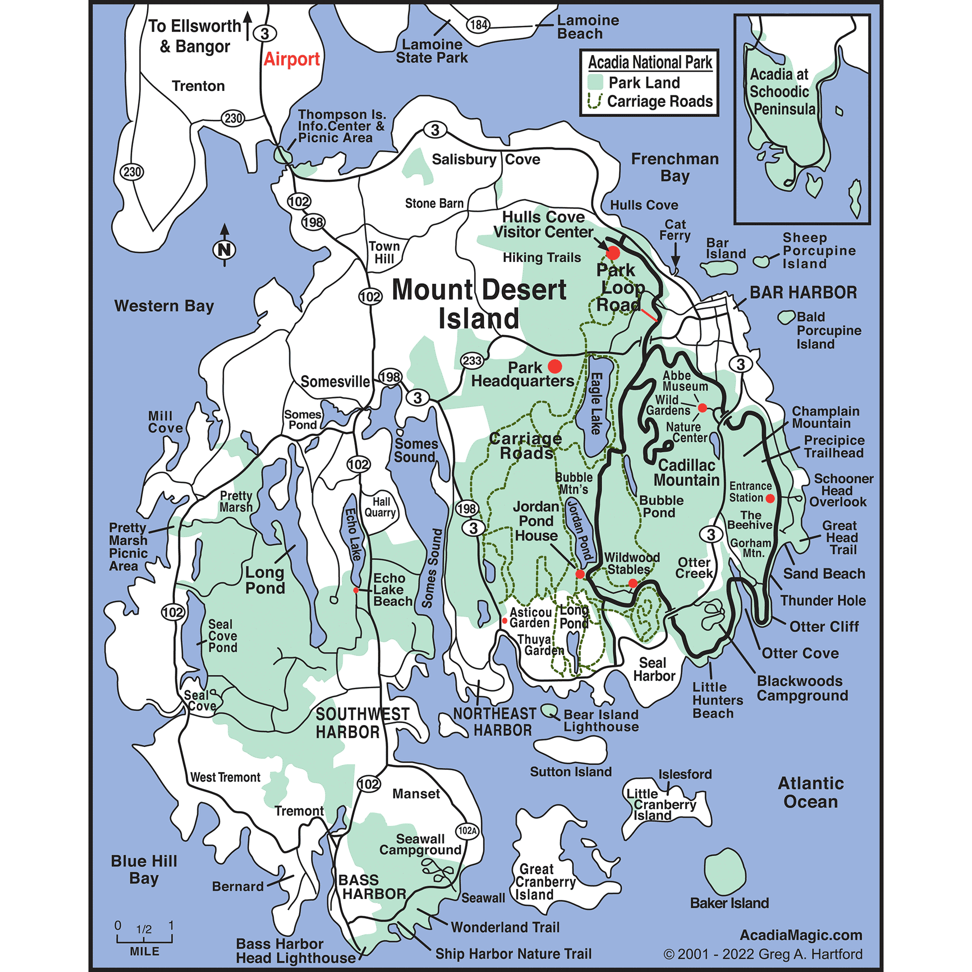 This is Mount Dessert Island - Our Wedding Ceremony and Reception will be held on the East Side in Bar Harbor.