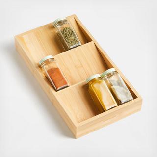 Bamboo Spice Drawer Organizer