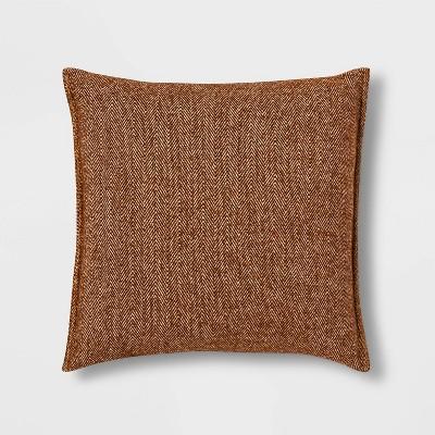 Woven Herringbone Oversize Square Pillow - Threshold™
