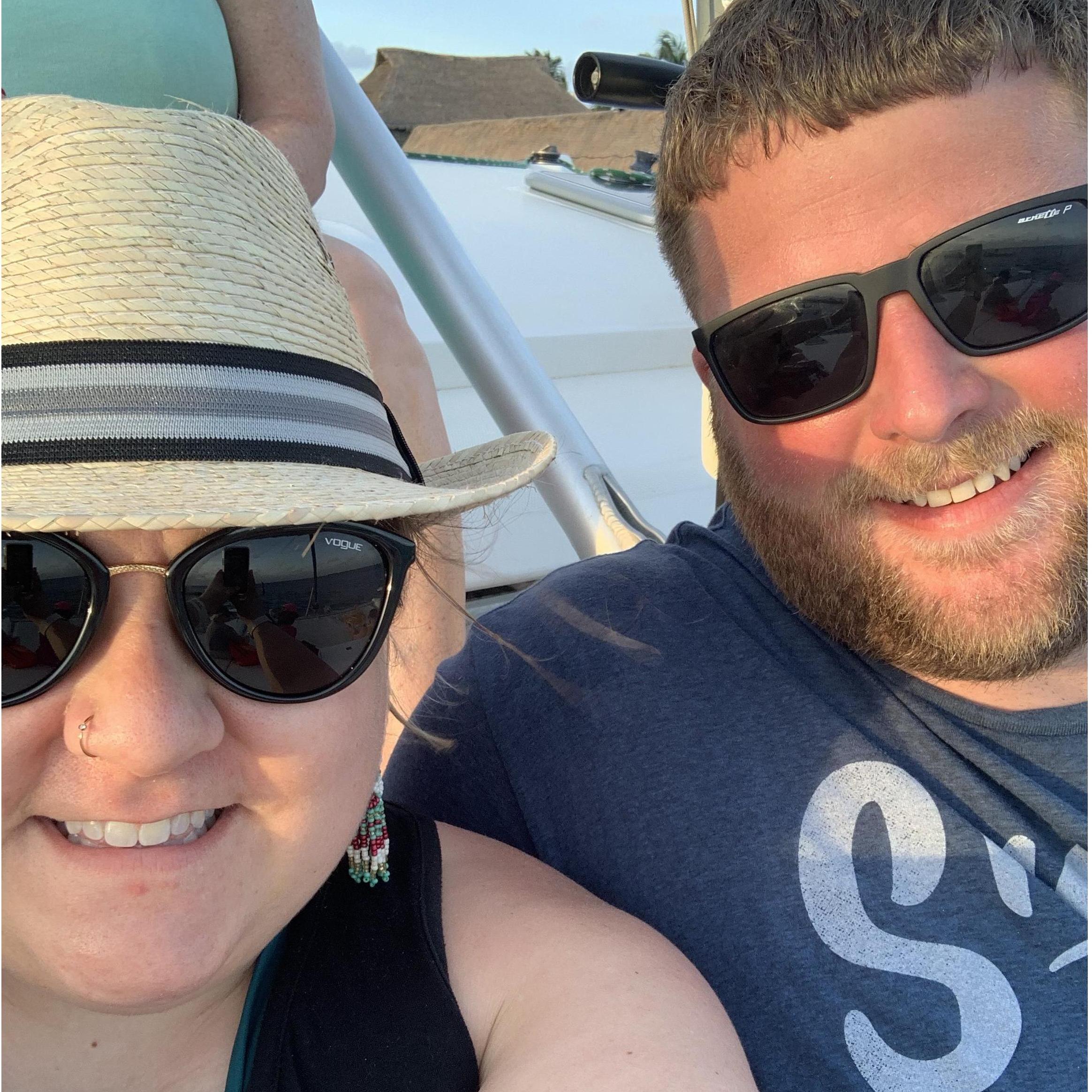 Catamaran sunset cruise from Isla Mujeres (April 2019)