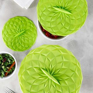 3-Piece Round Silicone Storage Lid Set