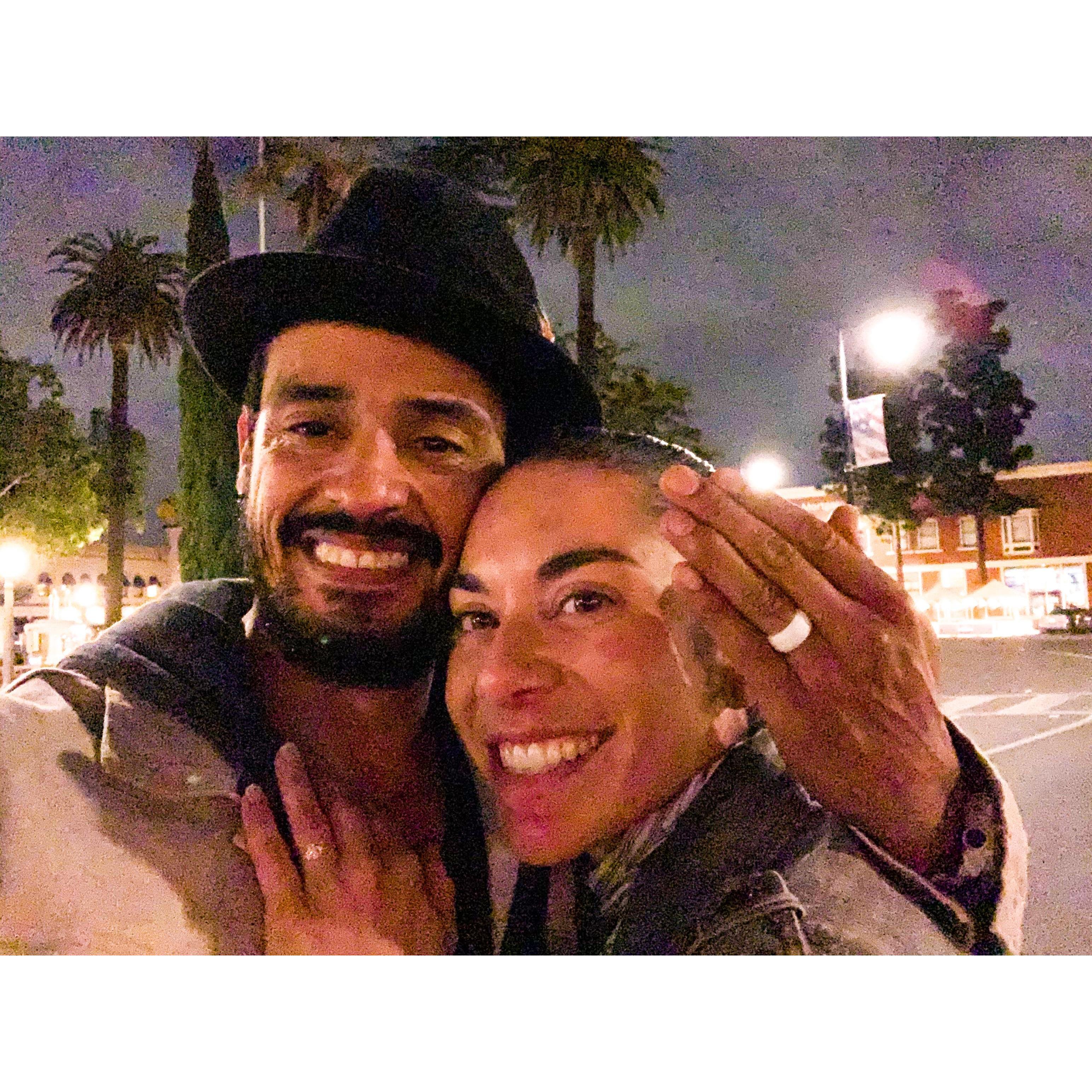 The night we got engaged!