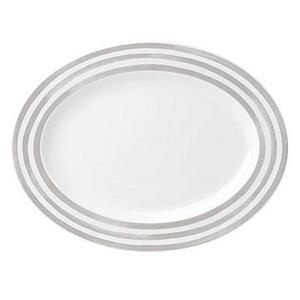 kate spade new york Charlotte Street™ 16-Inch Oval Platter in Grey