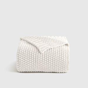 Cotton Fisherman Throw in Ivory