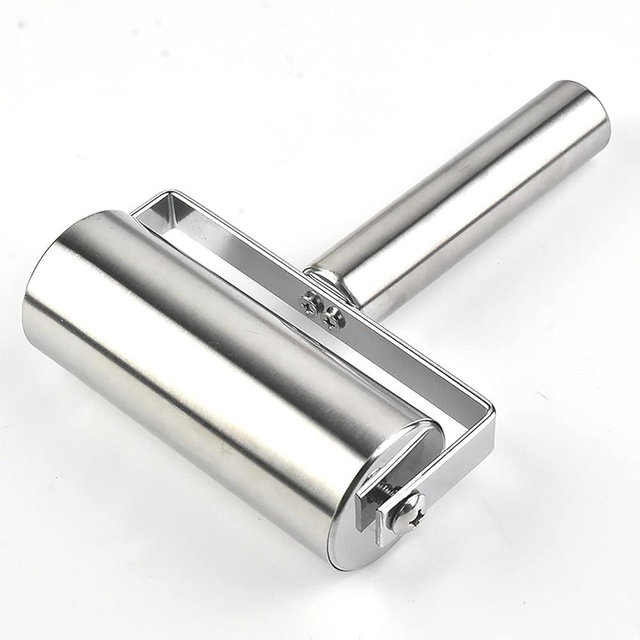 Pastry Pizza Roller, Non Stick Smooth Stainless Steel Rolling Pin Metal Kitchen Utensils, for Baking Dough, Pizza, Pie, Pastries, Pasta, Cookies