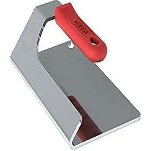 Winco SWS-74 Silicone Sleeve, Patty Meat Grill, Steak Weight Press, 4L X 7-1/2W-Inch, Silver