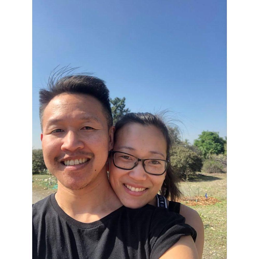 Enjoying the day at Santa Ana Botanical Garden
