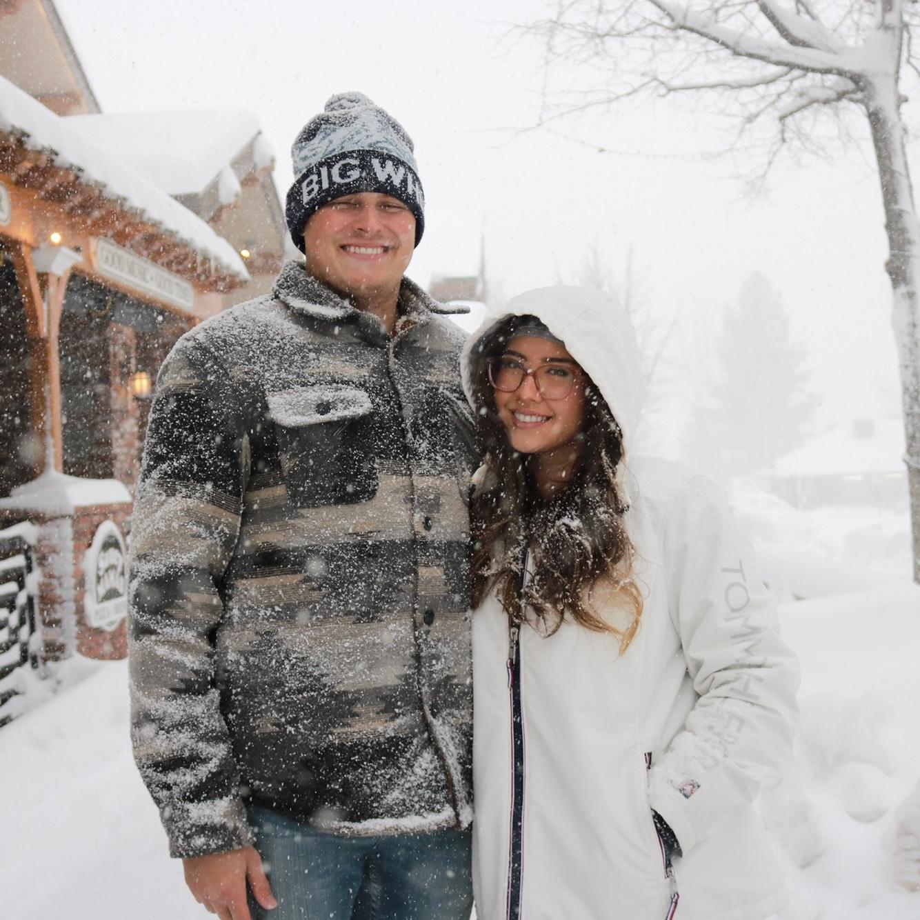 We took a trip to Big Bear with our friends during spring break!