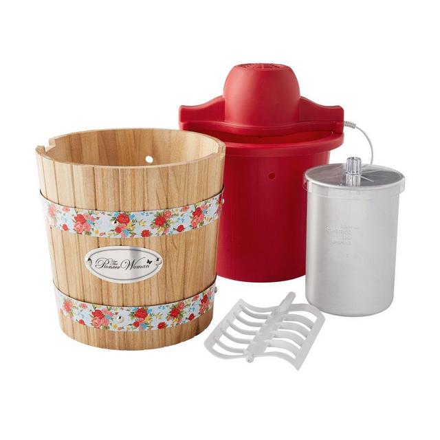 PW 4 Quart Ice Cream Maker, Sweet Rose