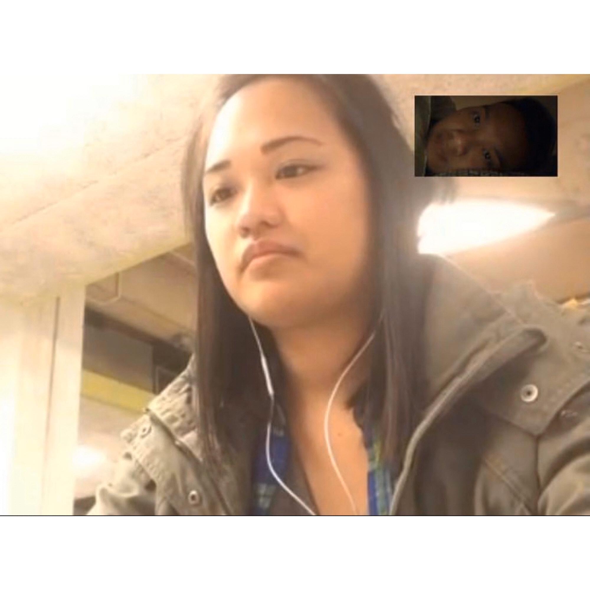 first FaceTime call while yelly was in school