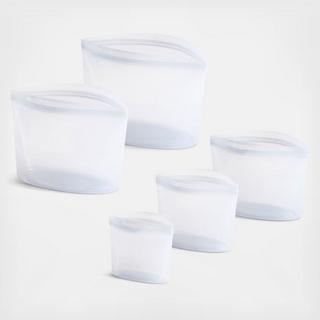 Reusable Silicone 5-Piece Bowl Bag Set