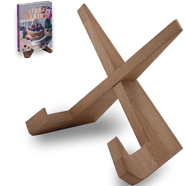 Cookbook Stand - Wooden Decoration Cookbook Cookbook Stand for Kitchen Counter Holder Can Be Used for Ipad, Counter Display, Record Holder, Book Display，Farmhouse Recipe Book Holder…