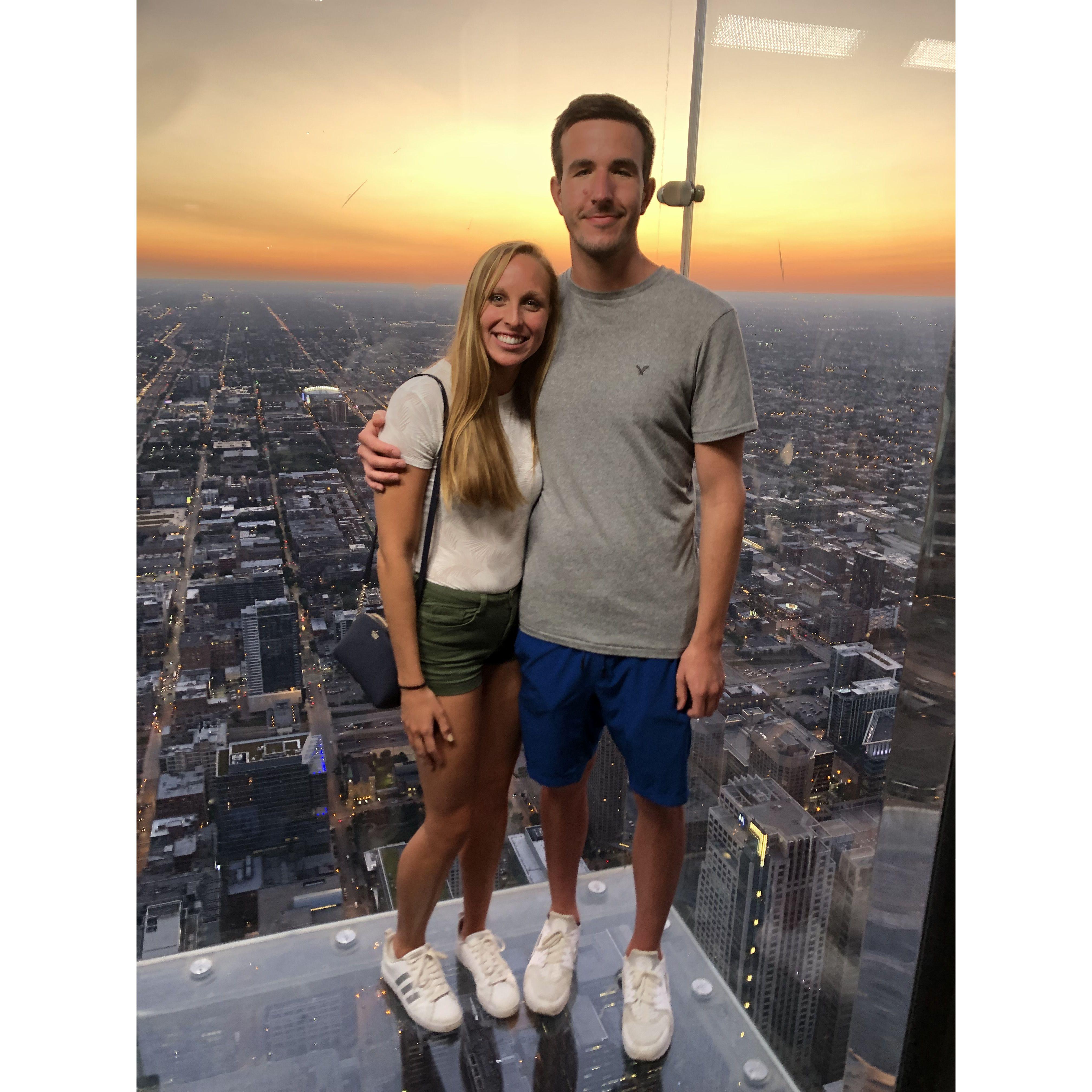 August 2019. Our first trip together, Chicago.