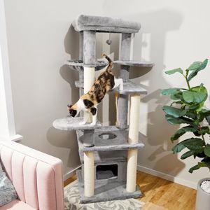 FRISCO 65-in XXL Heavy Duty Cat Tree, Gray - Chewy.com